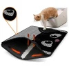 Paws&Whiskers Katzen<Katzenstreumatte in Grau/ Schwarz - (L)45 x (B)60 cm