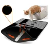 Paws&Whiskers Katzen<Katzenstreumatte in Grau/ Schwarz - (L)45 x (B)60 cm