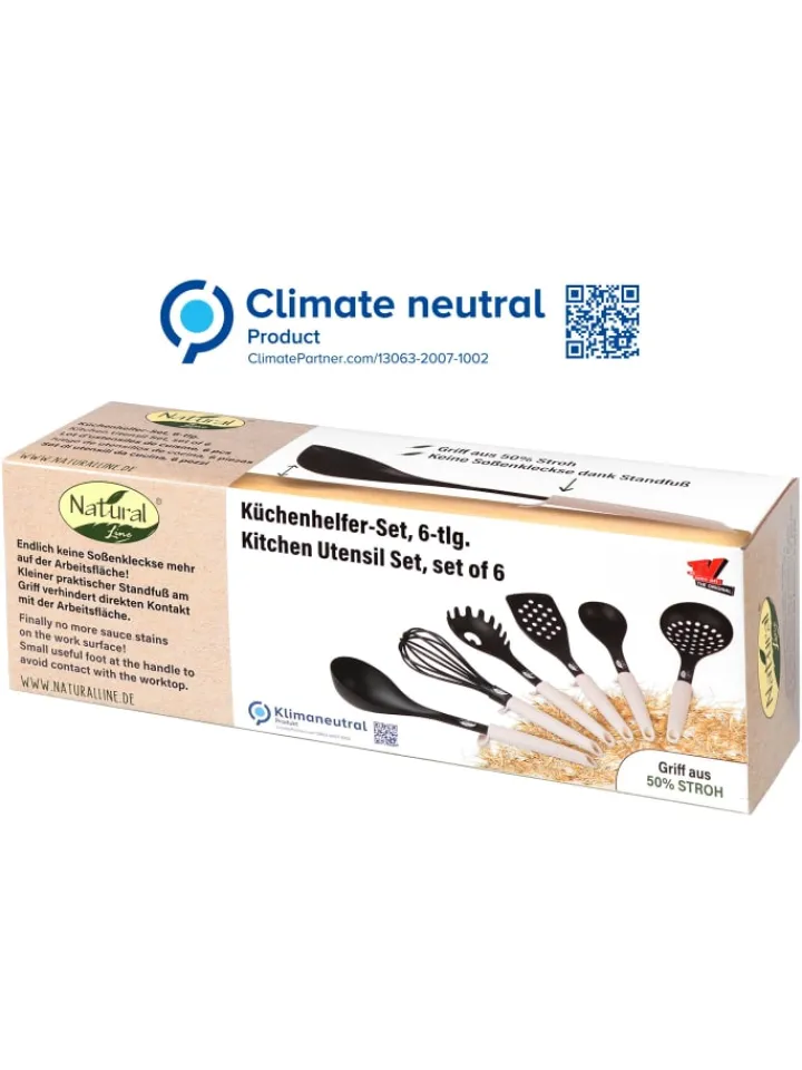 Stoneline Koch- & Backutensilien<Küchenhelfer Set 6-teilig in Natur