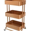 Echtwerk Regale & Schränke<Küchenwagen in Kupfer - (B)43 x (H)86 x (T)32 cm