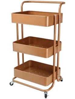 Echtwerk Regale & Schränke<Küchenwagen in Kupfer - (B)43 x (H)86 x (T)32 cm