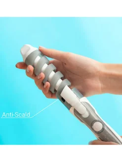 InnovaGoods Technik|Pflege & Gesundheit<Keramik-Spiral-Lockenstab in Grau/ Weiß - (L)33 x (B)4,4 cm