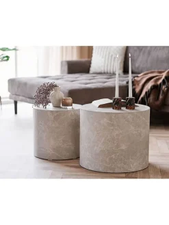 House Nordic Kerzen, Vasen & Mehr<Kerzenhalter in Hellbraun - (H)7,5 x Ø 8 cm
