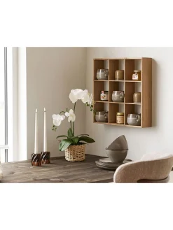 House Nordic Kerzen, Vasen & Mehr<Kerzenhalter in Hellbraun - (H)7,5 x Ø 8 cm