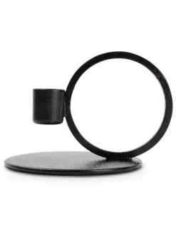 Salt and Pepper Kerzen, Vasen & Mehr<Kerzenständer "Pillar" in Schwarz - (H)9 x Ø 10 cm