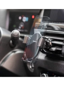 InnovaGoods Technikzubehör<Kfz-Handyhalterung mit Schnelladegerät in Schwarz - (H)10,5 cm