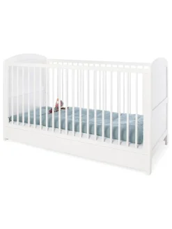 Pinolino Babymöbel<Kinderbett "Laura" in Weiß - (B)145 x (H)90 x (T)75 cm