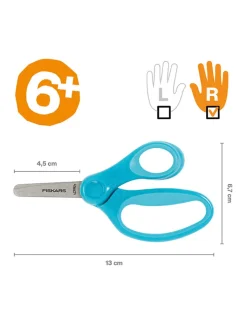 Fiskars Weitere Haushaltshelfer<Kinderschere in Hellblau - (L)13 cm - ab 6 Jahren