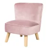 roba Sitzmöbel<Kindersessel 'Lil Sofa', bequem, Holzfüße & Samtstoff Mauve