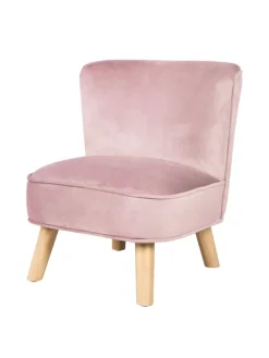 roba Sitzmöbel<Kindersessel 'Lil Sofa', bequem, Holzfüße & Samtstoff Mauve