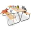 Pinolino Sitzmöbel<Kindersitzgarnitur in Natur/ Grau - (L)110 x (B)110 x (H)53 cm