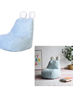 The Home Deco Kids Sitzmöbel<Kindersitzsack "Ted" in Hellblau - (B)40 x (H)70 x (T)62 cm