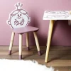 The Home Deco Kids Sitzmöbel<Kinderstuhl "Madame Princesse" in Rosa - (B)28 x (H)57,5 x (T)28 cm