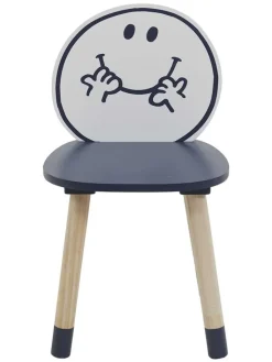 The Home Deco Kids Kindermöbel|Sitzmöbel<Kinderstuhl "Monsieur Heureux" in Blau - (B)28 x (H)52 x (T)28 cm