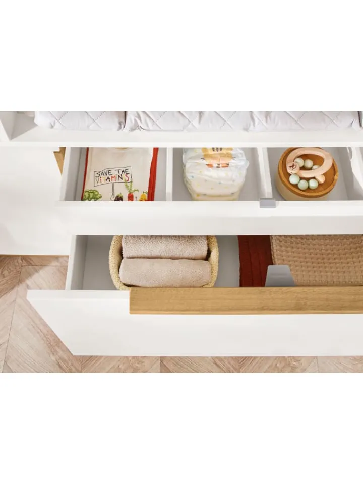 Pinolino Möbel-Sets<Kinderzimmer-Set Juna breit mit Windeleimerauszug, 3-tlg.