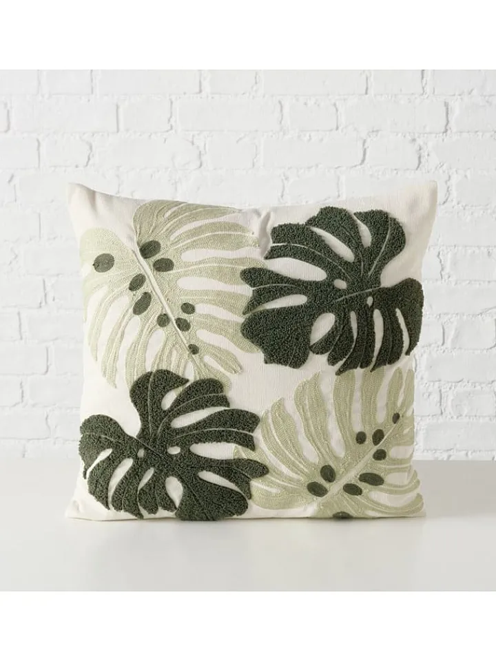 Boltze Kissen & Kissenhüllen<Kissen ''Dubia'' in Creme/ Grün - (L)45 x (B)45 cm