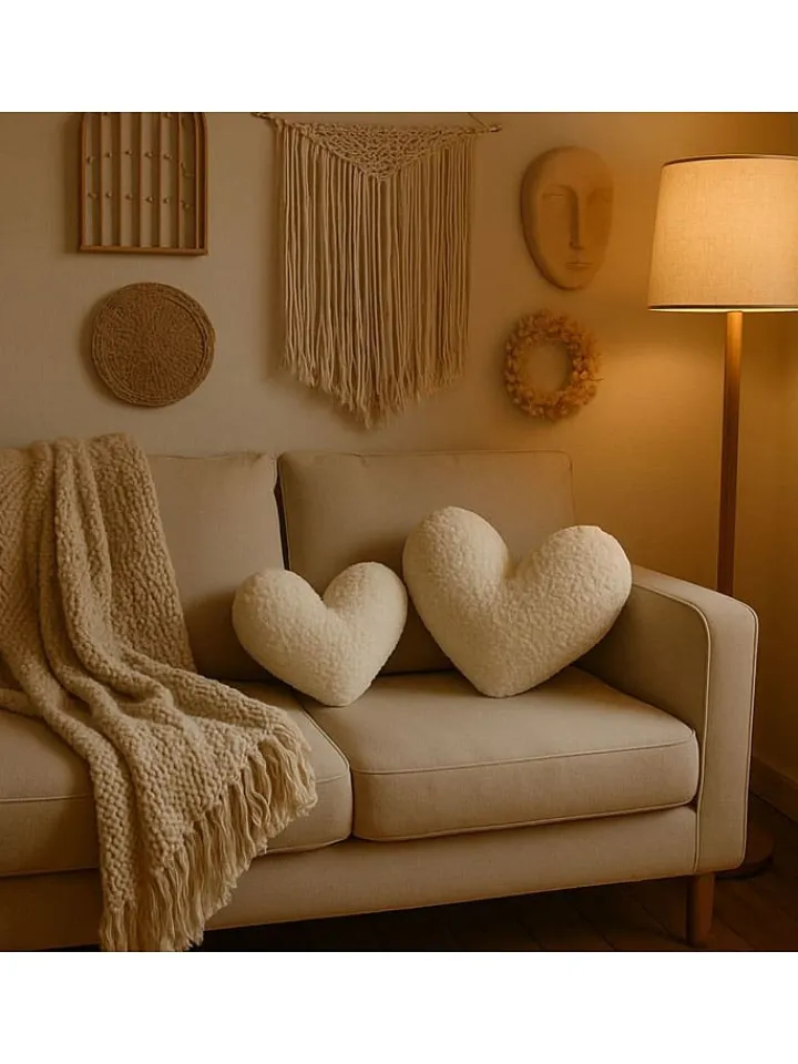 ABERTO DESIGN Kissen & Kissenhüllen<Kissen in Beige - (B)42 x (H)45 x (T)12 cm