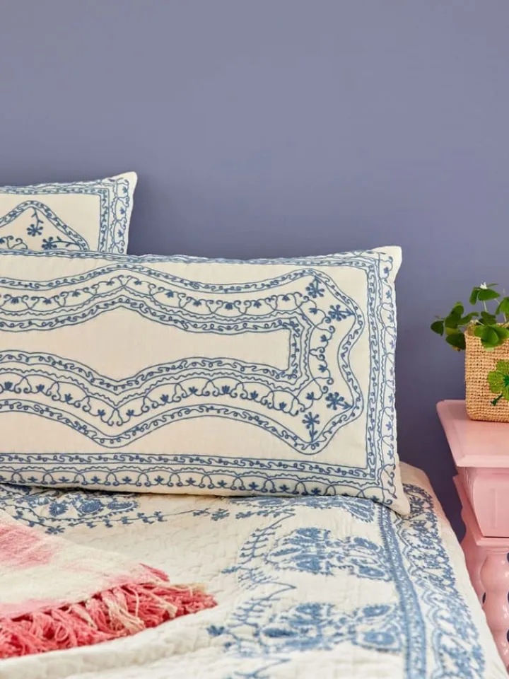 Rice Kissen & Kissenhüllen<Kissen in Blau - (L)40 x (B)80 cm