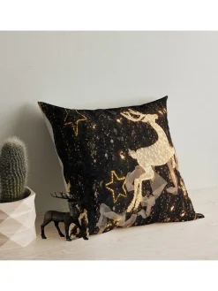 ABERTO DESIGN Kissen & Kissenhüllen<Kissen in Schwarz/ Gold