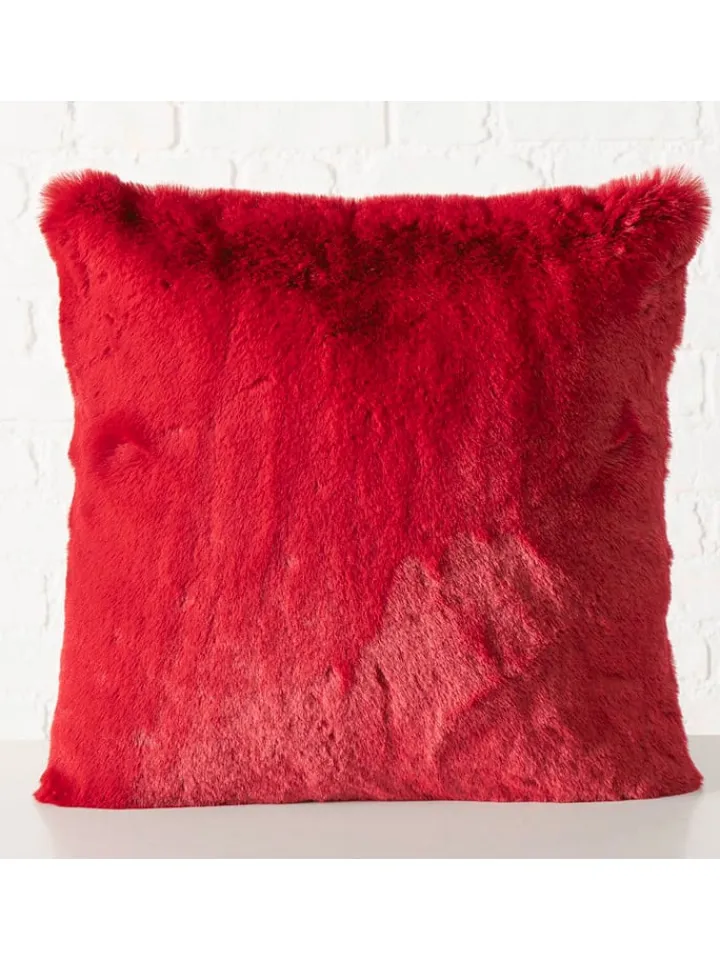 Boltze Kissen & Kissenhüllen<Kissen "Liz" in Rot - (L)45 x (B)45 cm