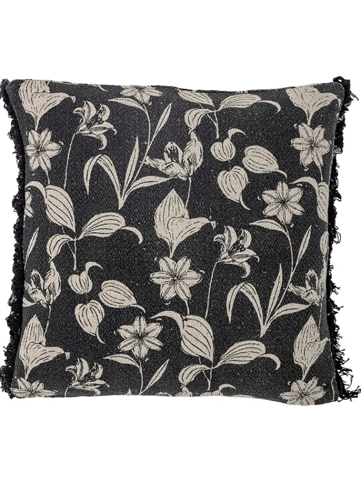 Bloomingville Kissen & Kissenhüllen<Kissen "Mali" in Schwarz/ Creme - (L)50 x (B)50 cm