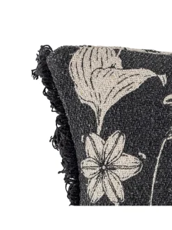 Bloomingville Kissen & Kissenhüllen<Kissen "Mali" in Schwarz/ Creme - (L)50 x (B)50 cm