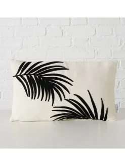 Boltze Kissen & Kissenhüllen<Kissen "Parna" in Schwarz/ Weiß - (L)30 x (B)50 cm