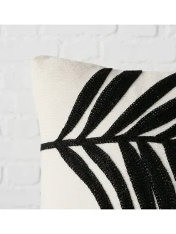 Boltze Kissen & Kissenhüllen<Kissen "Parna" in Schwarz/ Weiß - (L)30 x (B)50 cm