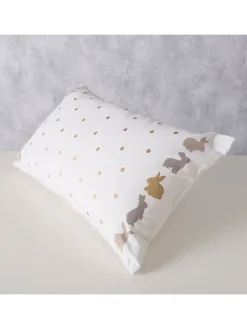 Boltze Kissen & Kissenhüllen<Kissen "Tinka" Weiß/ Grau/ Gold - (L)50 x (B)30 cm