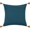 STOF France Kissen & Kissenhüllen<Kissen "Uniola" in Bunt/ Dunkelblau - (L)45 x (B)45 cm