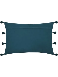 STOF France Kissen & Kissenhüllen<Kissen "Uniola" in Weiß/ Dunkelblau - (L)40 x (B)60 cm