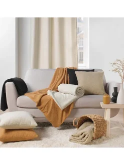 Douceur d'intérieur Kissen & Kissenhüllen<Kissen "Wooly" in Schwarz