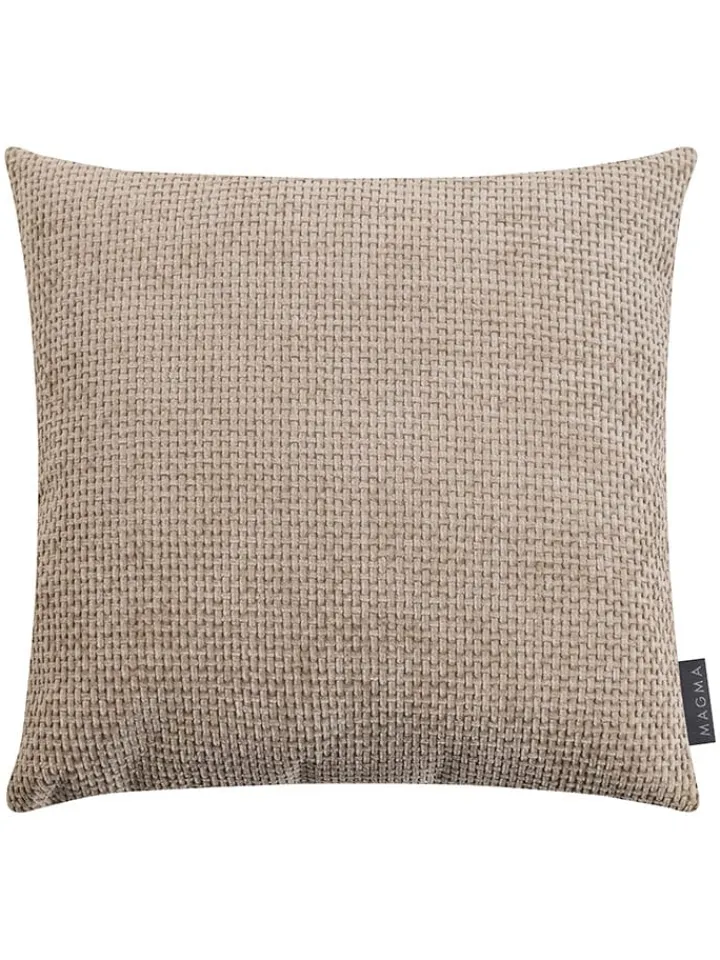 Magma Heimtex Kissen & Kissenhüllen<Kissenhülle "Arlo" in Taupe - (L)40 x (B)40 cm