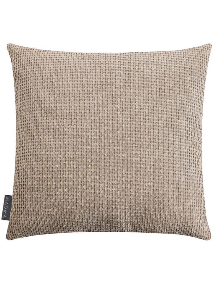 Magma Heimtex Kissen & Kissenhüllen<Kissenhülle "Arlo" in Taupe - (L)40 x (B)40 cm