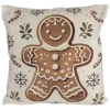 Clayre & Eef Kissen & Kissenhüllen<Kissenhülle in Beige/ Braun - (L)45 x (B)45 cm
