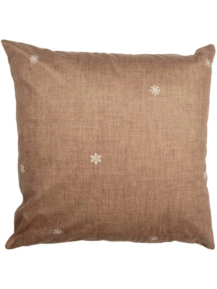 Clayre & Eef Kissen & Kissenhüllen<Kissenhülle in Hellbraun - (L)45 x (B)45 cm