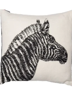 David Fussenegger Kissen & Kissenhüllen<Kissenhülle "Nova - Zebra" in Creme/ Schwarz