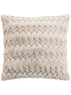 Magma Heimtex Kissen & Kissenhüllen<Kissenhülle "Plush" in Beige - (L)45 x (B)45 cm