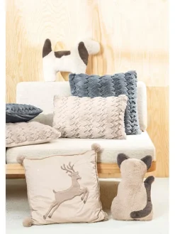 Magma Heimtex Kissen & Kissenhüllen<Kissenhülle "Plush" in Beige - (L)45 x (B)45 cm