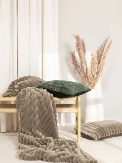 Magma Heimtex Kissen & Kissenhüllen<Kissenhülle "Raya" in Taupe - (L)40 x (B)60 cm