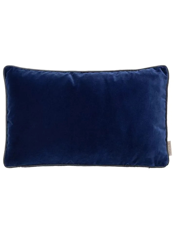 Blomus Kissen & Kissenhüllen<Kissenhülle "Velvet" in Dunkelblau - (L)50 x (B)30 cm