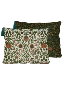 Madre Selva Kissen & Kissenhüllen<Kissenhülle "Williams Garden" in Grün/ Bunt - (L)50 x (B)35 cm