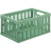 NHG Kisten & Körbe<Kiste in Grün - (B)35,5 x (H)16,3 x (T)24 cm