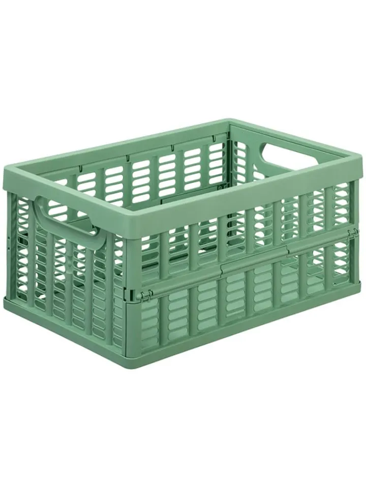 NHG Kisten & Körbe<Kiste in Grün - (B)35,5 x (H)16,3 x (T)24 cm