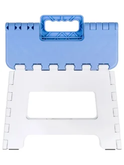 Jolly Sitzmöbel<Klapphocker in Weiß/ Blau - (B)21 x (H)30 x (T)21 cm