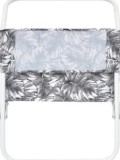 Garden Spirit Gartenmöbel<Klappstuhl "Chaise" in Schwarz/ Weiß - (B)52 x (H)37 x (T)50,5 cm
