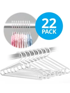 LaLoona Babymöbel<Kleiderbügel für Babys und Kinder (22 Stück) in weiss