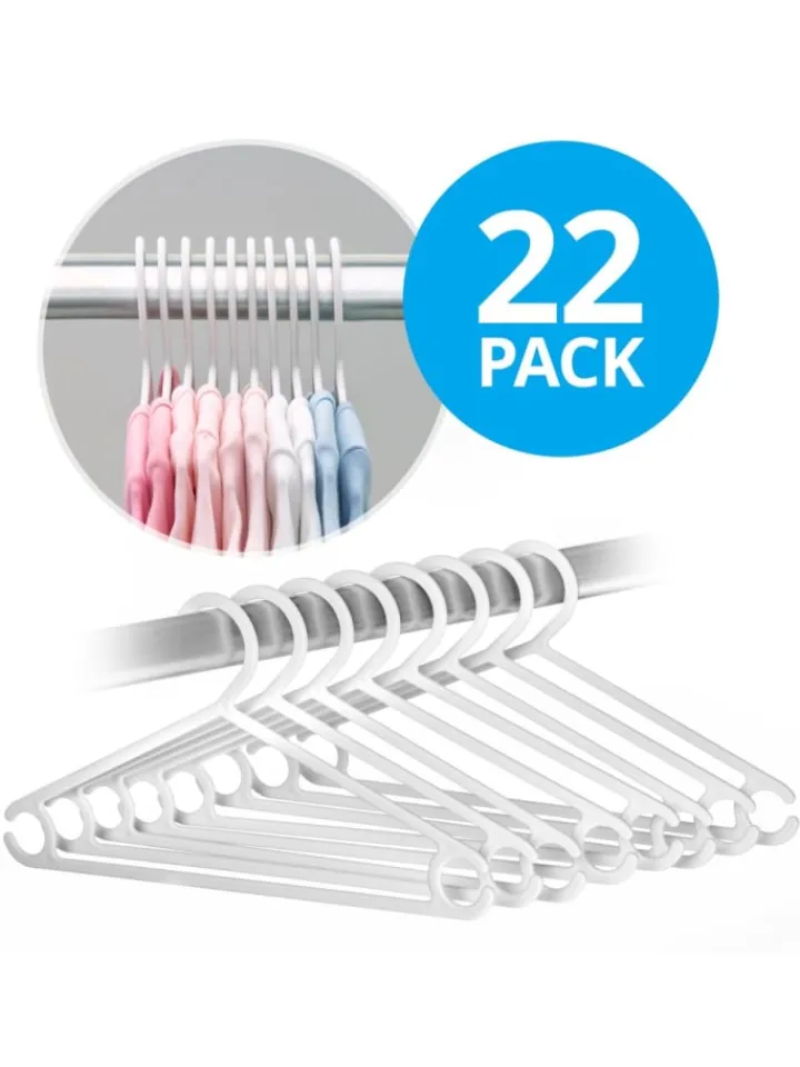 LaLoona Babymöbel<Kleiderbügel für Babys und Kinder (22 Stück) in weiss