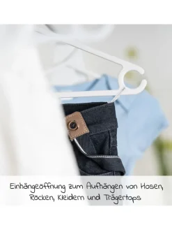 LaLoona Babymöbel<Kleiderbügel für Babys und Kinder (22 Stück) in weiss