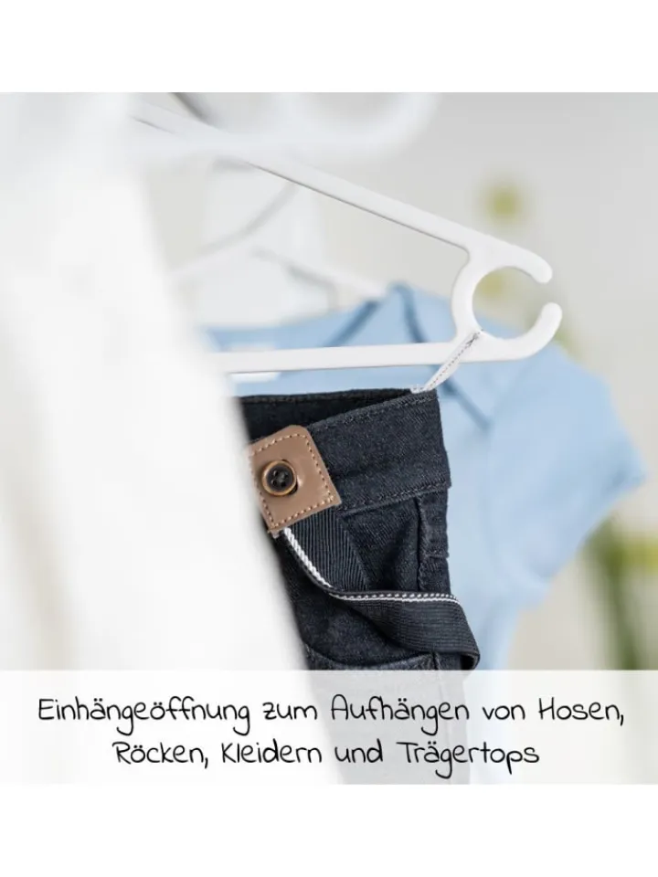 LaLoona Babymöbel<Kleiderbügel für Babys und Kinder (22 Stück) in weiss